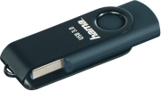 HAMA 182464 ROTATE USB FLASH DRIVE USB 3.0 64GB 70MB/S PETROL BLUE