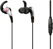 AUDIO TECHNICA ATH-CKX5IS SONICFUEL IN-EAR HEADPHONES WITH IN-LINE MIC & CONTROL BLACK