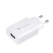 FORCELL TRAVEL CHARGER WITH USB SOCKET 2.4A WITH QUICK CHARGE 3.0 FUNCTION