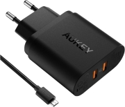 AUKEY PA-T16 DUAL PORT TURBO CHARGER WITH QUICK CHARGE 3.0 36W/6A