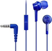 PANASONIC RP-TCM115E-A IN-EAR HEADPHONES WITH IN-LINE MIC BLUE