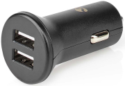 NEDIS CCHAU480ABK CAR CHARGER, DUAL USB-A 4.8A BLACK