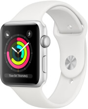 APPLE WATCH 3 GPS MTF22 42MM SILVER ALUMINUM CASE WITH WHITE SPORT BAND