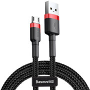 BASEUS CABLE CAFULE MICRO USB 2.4A 1M GREY/BLACK