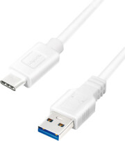 LOGILINK CU0176 USB 3.2 GEN1X1 CABLE USB-A MALE TO USB-C MALE 2M WHITE