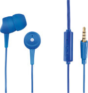 HAMA 184043 BASIC4PHONE IN-EAR STEREO HEADPHONES WITH MIC BLUE