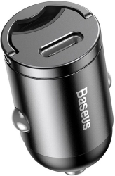 BASEUS TINY STAR PPS CAR CHARGER TYPE-C 30W FAST CHARGING GREY