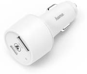 HAMA 183322 CAR CHARGER, USB-C, POWER DELIVERY (PD) / QUALCOMM+ USB-A 42 W WHITE