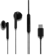 QOLTEC 50829 IN-EAR TYPE-C HEADPHONES WITH MICROPHONE BLACK