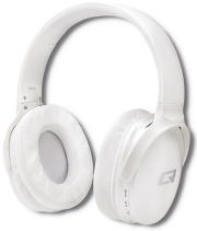 QOLTEC 50850 WIRELESS HEADPHONES WITH MICROPHONE SUPER BASS DYNAMIC BT PEARL WHITE