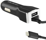 QOLTEC 50142 CAR CHARGER 12-24V 17W 5V 3.4A USB + CABLE USB TYPE-C