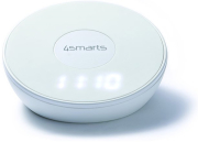 4SMARTS WIRELESS QI 15W CHARGER VOLTBEAM N8 WITH CLOCK LED LIGHT WHITE