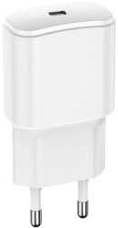 FOREVER UNIVERSAL WALL CHARGER USB-C PD 3A (20W) PD TC-01 WHITE