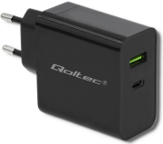 QOLTEC CHARGER 42W 5-20V 2.25-3A USB TYPE C PD USB BLACK