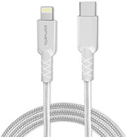 4SMARTS USB-C TO LIGHTNING CABLE RAPIDCORD 1.5M PD WHITE MFI CERTIFIED