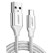 UGREEN CHARGING CABLE US288 TYPE-C SILVER 1M 60131 3A