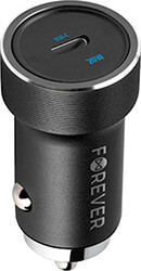 FOREVER CC-06 PD QC CAR CHARGER 1X USB-C 20W BLACK