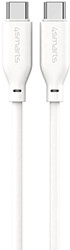 4SMARTS USB TYPE-C TO USB TYPE-C SILICONE CABLE HIGH FLEX 60W 1.5M WHITE