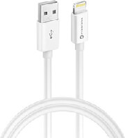 FORCELL CABLE USB A TO LIGHTNING 8-PIN MFI 2.4A/5V 12W 1M WHITE