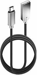 FORCELL CARBON CABLE USB TO MICRO 2.4A CB-03A BLACK 1M