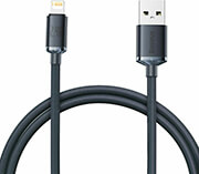 BASEUS CRYSTAL SHINE CABLE USB TO LIGHTNING 2.4A 1.2M BLACK