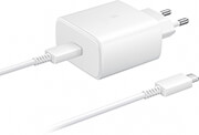 SAMSUNG WALL CHARGER TA845 45W 1X TYPE-C WITH TYPE-C CABLE WHITE BULK