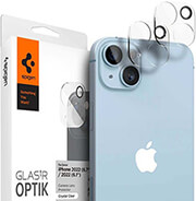 Spigen GLAS.tR OPTIK Camera Lens Protector – Αντιχαρακτικό Προστατευτικό Γυαλί για Φακό Κάμερας Apple iPhone 14 / 14 Plus – 2 Τεμάχια – Crystal Clear (AGL05229)