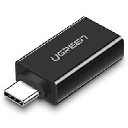 ADAPTOR OTG TYPE C 3.1 TO USB 3.0 UGREEN US173 BLACK 20808