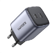 CHARGER GAN UGREEN CD294 45W DUAL PD SPACE GRAY 90573