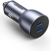 CAR CHARGER UGREEN 40W DUAL PD 3.0 GRAY CD213 70594