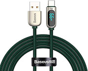 BASEUS DISPLAY CABLE USB TO TYPE-C 66W 1M GREEN