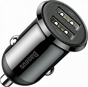 BASEUS GRAIN PRO CAR CHARGER 2X USB 4.8A 24W BLACK