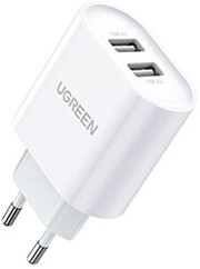 CHARGER UGREEN CD104 12W DUAL USB-A WHITE 20384