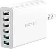 BLITZWOLF BW-S15 CHARGER 6-PORT USB QC 3.0 60W WHITE