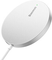 BASEUS SIMPLE MINI3 MAGNETIC WIRELESS CHARGER 15W SILVER