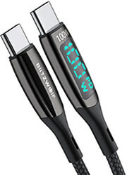 BLITZWOLF BW-TC23 USB-C TO USB-C CABLE WITH DISPLAY 100W 0.9M BLACK