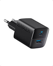 ANKER CHARGER 323 33W DUAL PORT USB-C/A BLACK