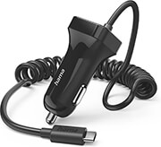 HAMA 201609 CAR CHARGER WITH USB-C CONNECTION, 12 W, 1.0 M, BLACK